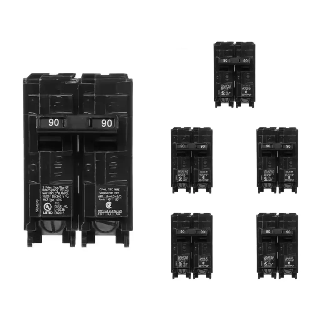 Q290PK  BREAKER. 2P. 90A. SIEMENS (6-PACK)
