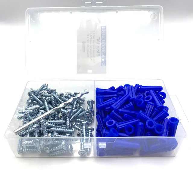CKS-316 Conical Anchor Kits 3/16 x 7/8 #6 100 screws 100 anchors