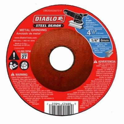 [DBDS45045701F] Diablo Metal Cut-Off Disc 4-1/2” x 0.045” Thin Cut Wheel 