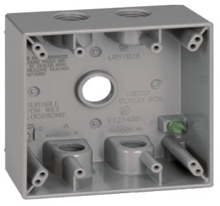 [DTB-100V] 5 HOLE 2/GANG DEEP BOX