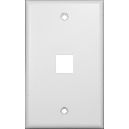 [88162] 88162 1 PORT CAT5 PLATE WHITE