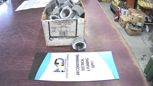 [GB16 095292500383] GB16 095292500383 1"-8 HEX FINISH NUTS PLTD
