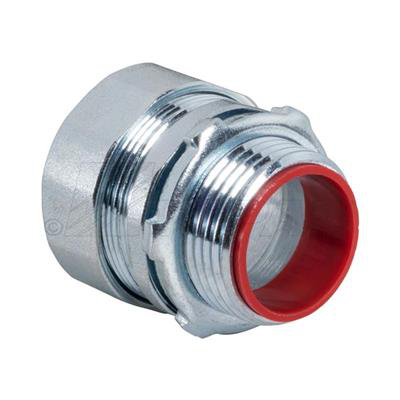 [265] [265]   1-1/2'' RIGID CONNECTOR  COMPRESSION STEEL  12-PK.