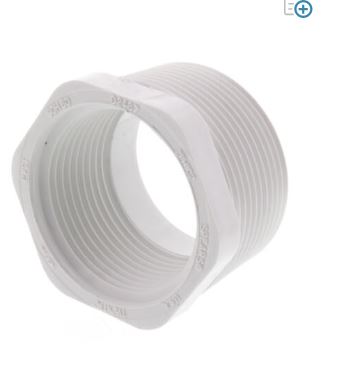 [439-212] 439-212  1-1/2" X 1-1/4'' Sch 40 PVC Reducer ROSCA