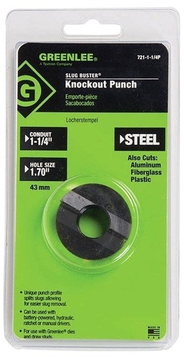 [K2P-1-1/4] K2P-1-1/4 1-1/4" Conduit Size Slug-Buster® Knockout Punch