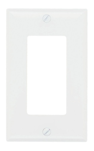 [SP26W] 1-Gang Screw Wall Plate, White