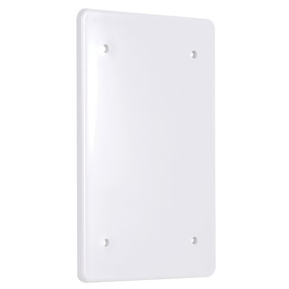 [PBC100WH] 1-Gang Weatherproof Blank Cover, Plastic, White –