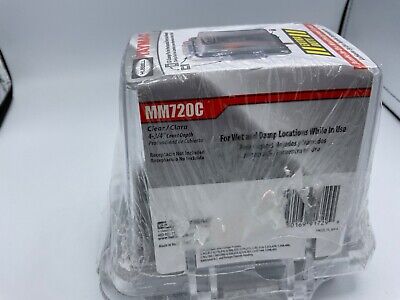 [MM720C] MM720C 1-Gang Weatherproof In-Use Cover, EXTRA DUTY®, 16-in-1, 4-3/4 in. Deep, Clear