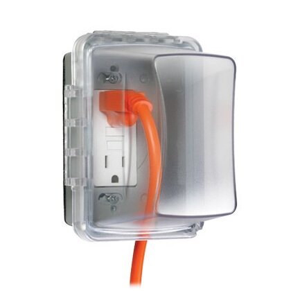 [MM710C] MM710C 1-Gang Weatherproof In-Use Cover, Horizontal/Vertical, 16-in-1, 4-3/4 in. Deep, Clear