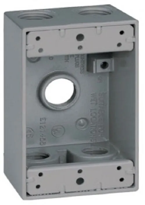 [B5-22V] B5-22V 1/2 5 HOLE SINGLE GANG