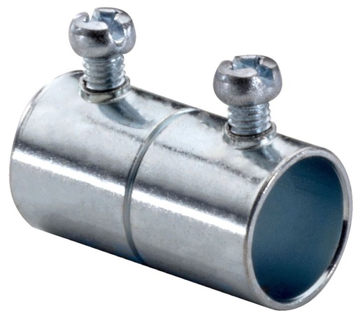 [641S] EMT Set-Screw Coupling 1/2” Steel – 50 / 500 Pack