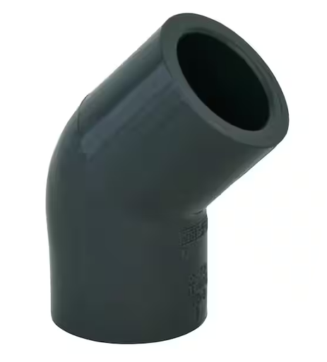 [80EE1045] PVC Elbow 45° 1/2” – Schedule 80