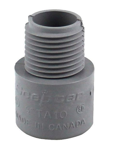 [TA10] TA10   1/2"    PVC  TERMINAL  ADAPTER