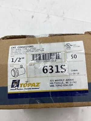 [631S] 631S 1/2" EMT SS CON.STL.50/500-PK