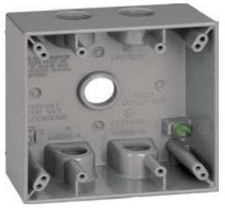 [DTB-5V] DTB-5V 1/2''-5 HOLE 2/GANG DEEP<6