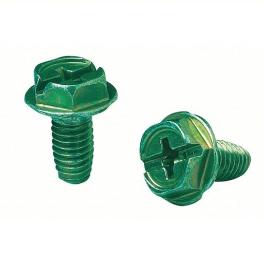 [FL10-06   GROUND GRND103238] FL10-06   GROUND GRND103238   10/32''X 3/8''  HX  GRND  SCREW  GREEN