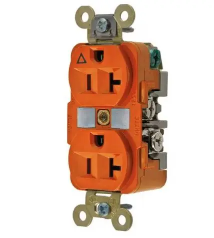 [IG5362RN] IG5362RN  1109-9W .DUPLEX 20A. 125V. ORANGE OUTLET