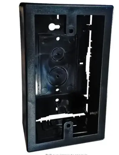 [112BK-BOX] 1125BK-BOX   Series Raceway Accessory Single Junction Box (Black)