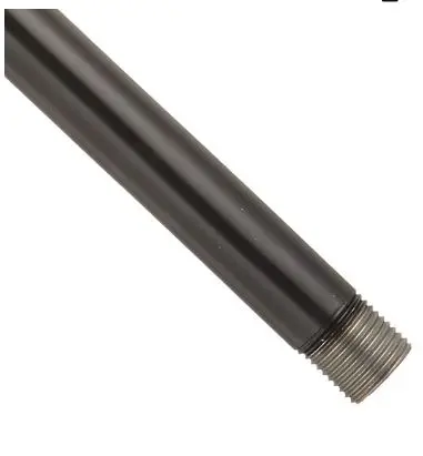 [ST12B] ST12B  12"  Lighting  Lawn Light Mounting Stem, Steel, 12" Length, Black