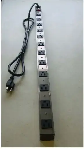 [PB800012] PB800012  12-OUTLET  6 BLACK POWER  STRIP