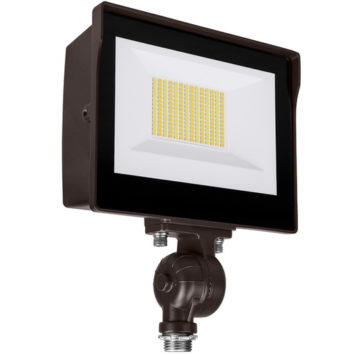 [KT-FLED15-R1A-UNV-8CSB-VDIM] KT-FLED15-R1A-UNV-8CSB-VDIM    15 Watt XFit LED Flood Light - Knuckle and Trunnion Mount - Photocell - 3K / 4K / 5K .120-277V  2025LUMENS BRONZE KEYSTONE