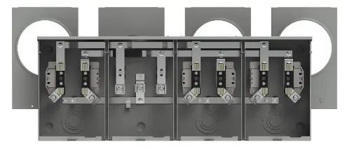 [UA3313-OG] UA3313-OG  150A. 3-POS. ST. HORIZONTAL Siemens  600 VAC 150 Amp 1-Phase 3-Wire 4-Jaw 3-Position No Bypass Ringless Meter Mounting Equipment