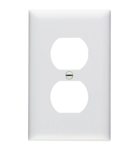 [32801] 32801   Receptacle Wallplates  1-Gang Duplex Receptacle Wall Plate, White