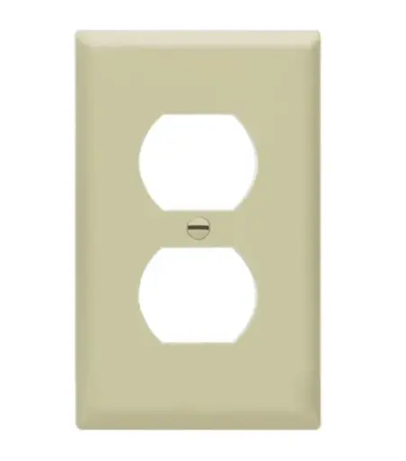 [81410] 81410  1G PLATE DUPLEX IVORY