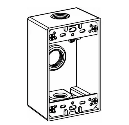 [1B50-3-W] 1B50-3-W  1G WP 3-1/2'' HUBS BOX