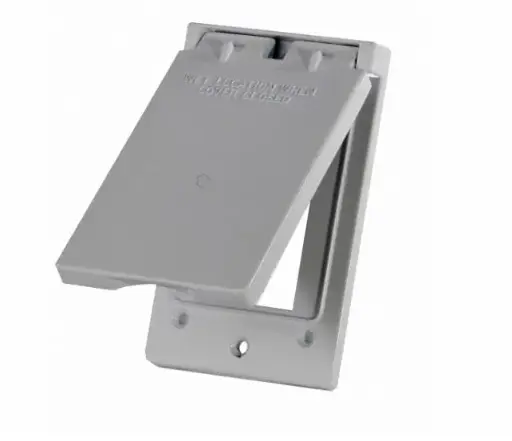 [1C-GV-W] 1C-GV-W  1G WEATHERPROOF DUPLEX VERTICAL WHITE 1C-GV-W COVER