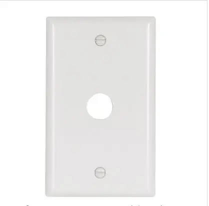 [2159W-BOX] 2159W-BOX   Wallplate 1-Gang W/.625" Hole Thermoset Standard White PLATE