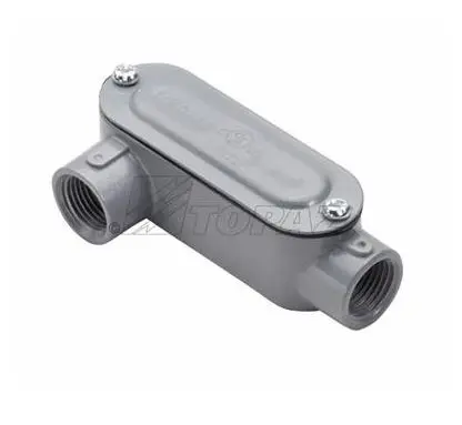 [LR7CG] LR7CG  2-1/2'' Powder Coated Die-Cast Aluminum Type LR Threaded Rigid Conduit Body with Cover and Gasket
