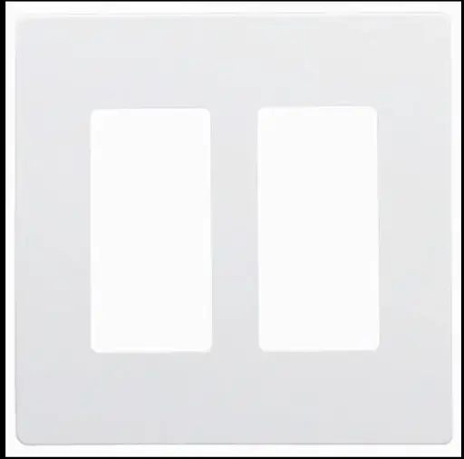 [RWP262W] RWP262W 2-Gang (White) Screwless Wall Plate