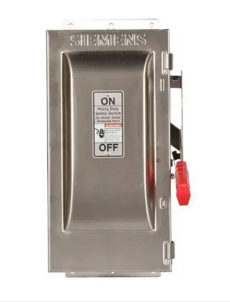 [HF365S] HF365S  Siemens  480/600 VAC 250 VDC 400 Amp 3-Pole 3-Wire NEMA 4/4X Heavy Duty Fusible Safety Switch DESCONNECTIVE