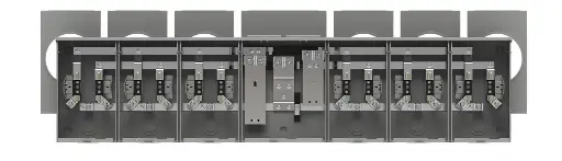 [UA6739-KG] UA6739-KG  200A ALUMINIO 6-POS. AL HORIZONTAL