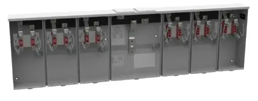 [U1256-X-HSP] U1256-X-HSP  200A  ST.HORIZONTAL  Milbank  4 Terminal Ringless Large, Closing Plate 6 Position, Stainless Steel Hasp
