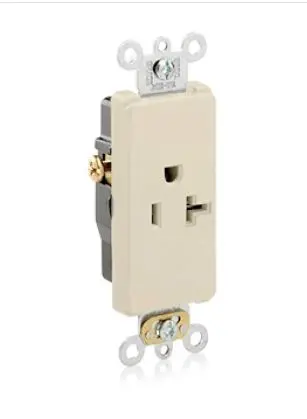 [LEV16351I LEV1635-I] LEV16351I  LEV1635-I  Leviton  Commercial Grade Decora Receptacle, 20 Amp, 125 Volt OUTLET