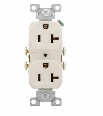 [CR20V-BU] CR20V-BU  20A DUPLEX IVORY RECEPTACLE