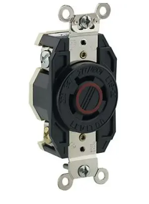 [LEV2450] LEV2450  L1920R  20A 3P 277/480V RECEPTACLE   CONNECTOR  Industrial Grade Receptacle 20 Amp, 277/480 Volt 3PY
