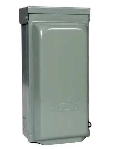 [U020N] U020N   20A POWER INLETS  L14-20   G/e Steel Power Inlet, 14-3/8 in H, 5-3/16 in D, NEMA 3R 