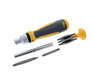 [35-688] 35-688    Electrical  21-in-1 Twist-A-Nut Ratcheting Multi-Bit Screwdriver