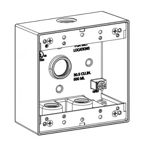 [2B50-4] 2B50-4  2G WP 4-1/2'' HUBS   BOX