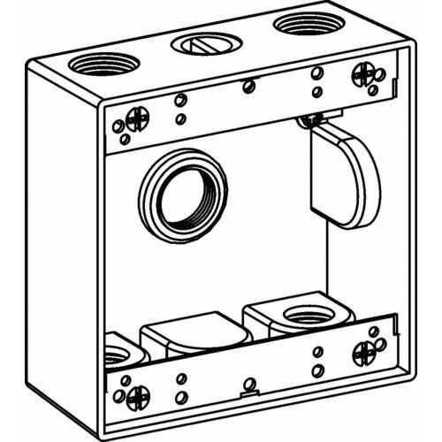 [2DB50-5] 2DB50-5  2G WP 5-1/2'' HUBS DEEP  BOX 30593