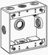 [2B50-5X] 2B50-5X  2G WP 5-1/2'' HUBS SIDE BOX    