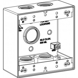[2B75-5] 2B75-5  2G WP 5-3/4''  HUBS    BOX