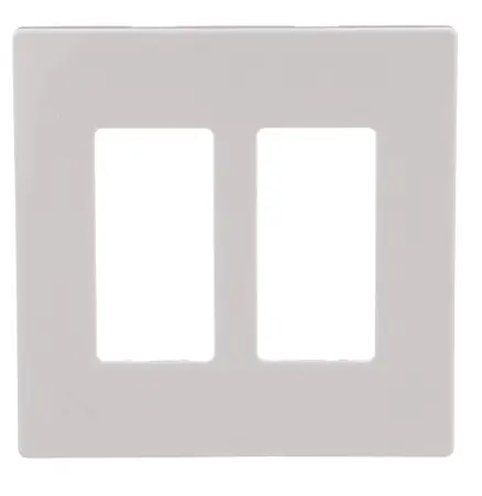 [PJS262W] PJS262W   2 GANG DECOR MID-SIZE   WHITE