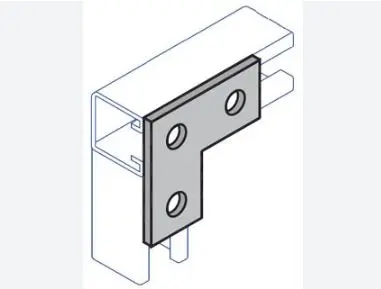 [F-214-1] F-214-1  3 HOLE CORNER JOINER PLATE 
