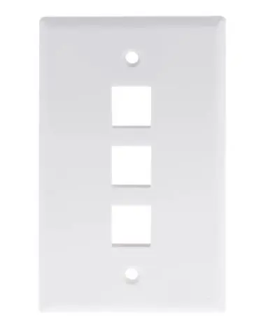 [88166] 88166   3 PORT CAT5 PLATE WHITE