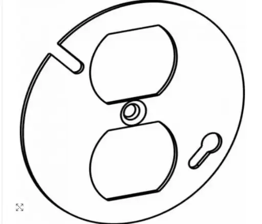 [3RC-DR] 3RC-DR  3-1/4'' ROUND COVER FOR DUPLEX
