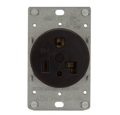 [1233-BOX] 1233-BOX  30A 125V RECEPTACLE FLUSH